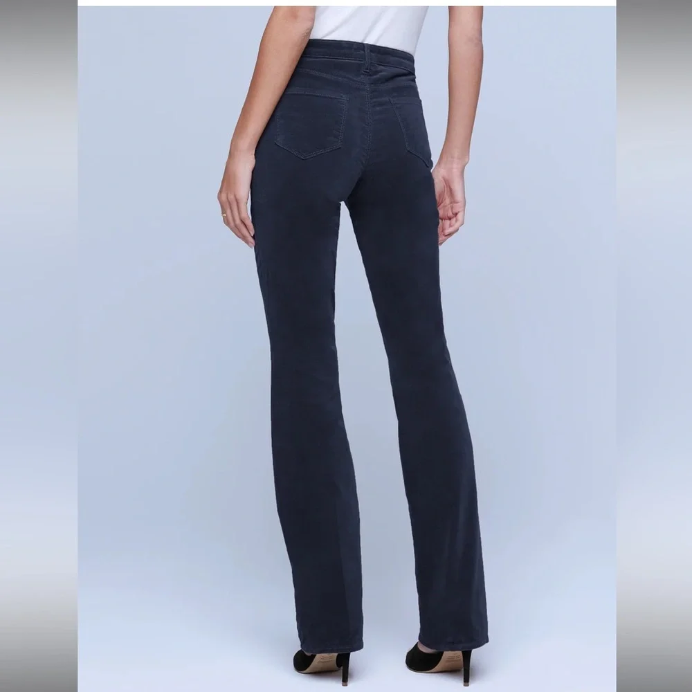 l’agence Marty High Rise Velvet Flare Jeans - Picture 4 of 7